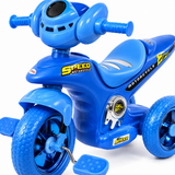 Kids Speed Motorcycle Ride-On Tricycle Available in Red and Blue
