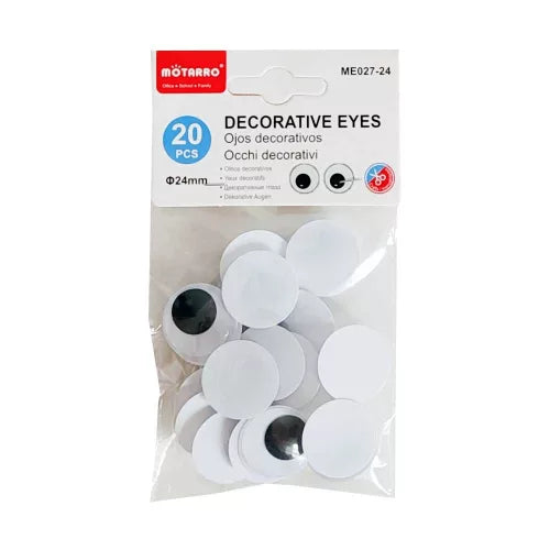 Motarro Decorative Eyes 24mm Craft Googly Eyes for DIY Projects