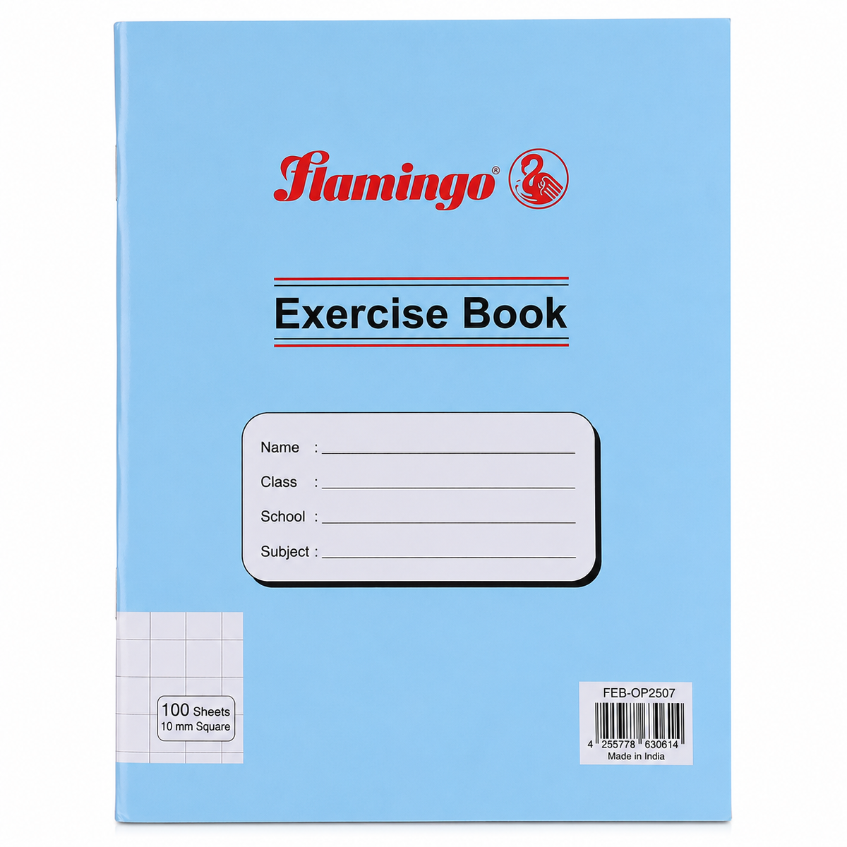 A5 Exercise Book 100 Sheets – 10MM Square Ruled