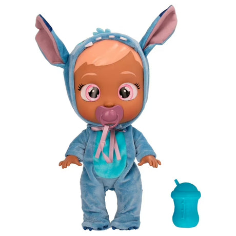 Cry Babies Disney Stitch -12" Baby Doll Stitch Themed Pajamas for Girls and Kids 18M and up