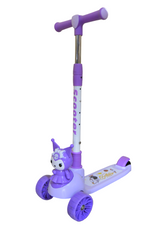 Kuromi Scooter, 4 Height Adjustable Kick Scooter for Boys & Girls Ages 3-13, Foldable & Portable Outdoor Toy (Assorted Color, Sold as single)