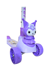Kuromi Scooter, 4 Height Adjustable Kick Scooter for Boys & Girls Ages 3-13, Foldable & Portable Outdoor Toy (Assorted Color, Sold as single)