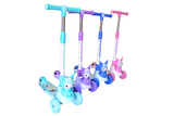 Kuromi Scooter, 4 Height Adjustable Kick Scooter for Boys & Girls Ages 3-13, Foldable & Portable Outdoor Toy (Assorted Color, Sold as single)