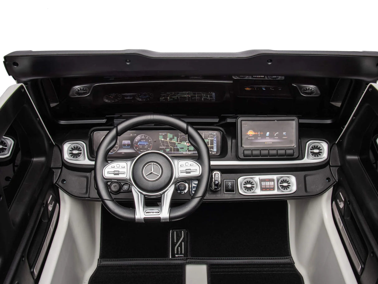 Mercedes-Benz G63 AMG 4X4 Ride-On Car 12V - White