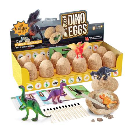 Dan & Darci Dig a Dozen Dino Eggs Dig Kit