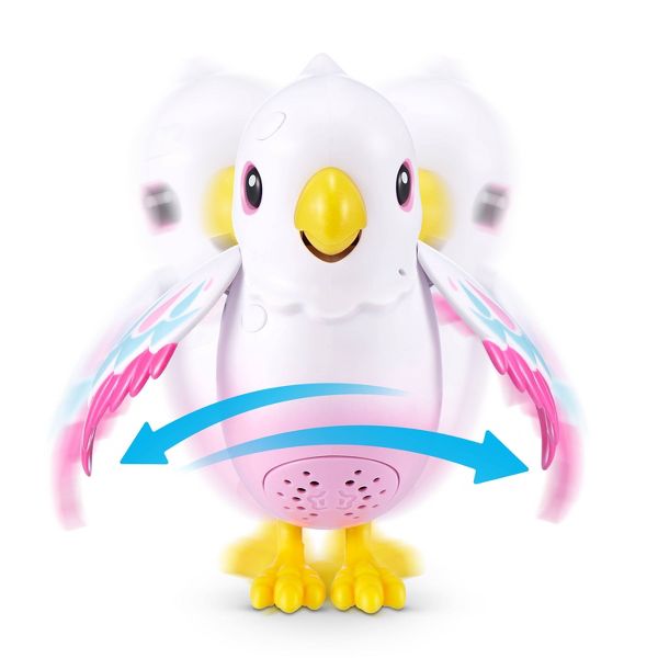 Pets Alive Polly the Magic Bird - Interactive Repeating Parrot with Hatching Baby, Wand, and 10+ Tricks - Multicolor