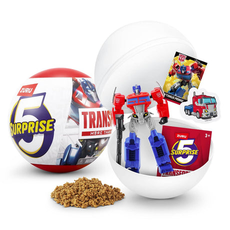 5 Surprise Transformers Series 1 - Official Mini Collectible Robot Figures with Accessories and Rare Gold Bumblebee - Assorted