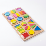 Shapes Wooden Medium 20x20 cm Educational Puzzle Board for Kids
