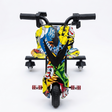 Crazy Color Mix 24V Slidewinder Drift Scooter with 350W motor, Bluetooth speaker, and LED lights