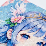 Cute Girl Diamond Painting Set 30x40cm DIY Crystal Art Kit for Kids and Adults