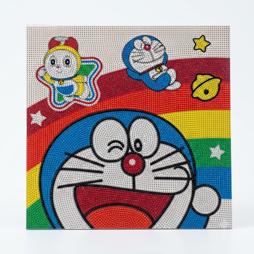 Doraemon Diamond Painting Set 30x40cm DIY Anime Crystal Art Kit