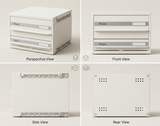 2 Drawer Multi Filing Cabinet | Lockable Office Storage Cabinet