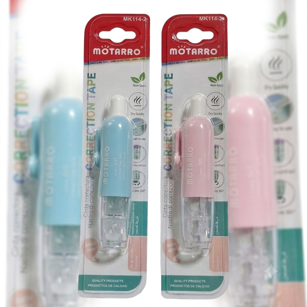 Motarro Correction Tape 5mm White Out Tape for Instant Error Correction