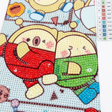 Egg Party Diamond Painting Set 30x40cm DIY Crystal Art Kit for Kids and Adults