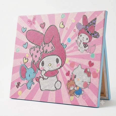 My Melody Diamond Painting Set 30x40cm DIY Sanrio Crystal Art Kit