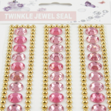 Decorative Crystal Stickers Assorted 2 Sheet Sold as Single