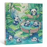 Panda Diamond Painting Set 30x40cm DIY Crystal Art Kit for Kids and Adults