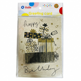 Happy Birthday Greeting Glitter Card Sparkling Birthday Card with Envelope