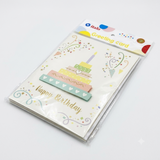 Happy Birthday Greeting Glitter Card Sparkling Birthday Card with Envelope