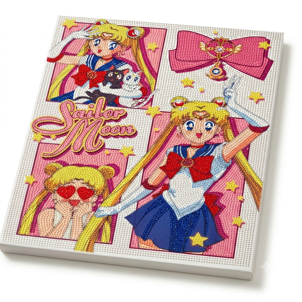 Sailor Moon Diamond Painting Set 30x40cm DIY Anime Crystal Art Kit
