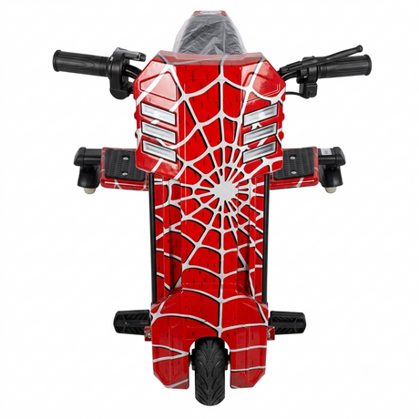 Electric Drift Scooter for Kids Red Web Edition with 36V 250W motor, Bluetooth, LED lights, and included helmet