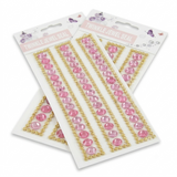 Decorative Crystal Stickers Assorted 2 Sheet Sold as Single