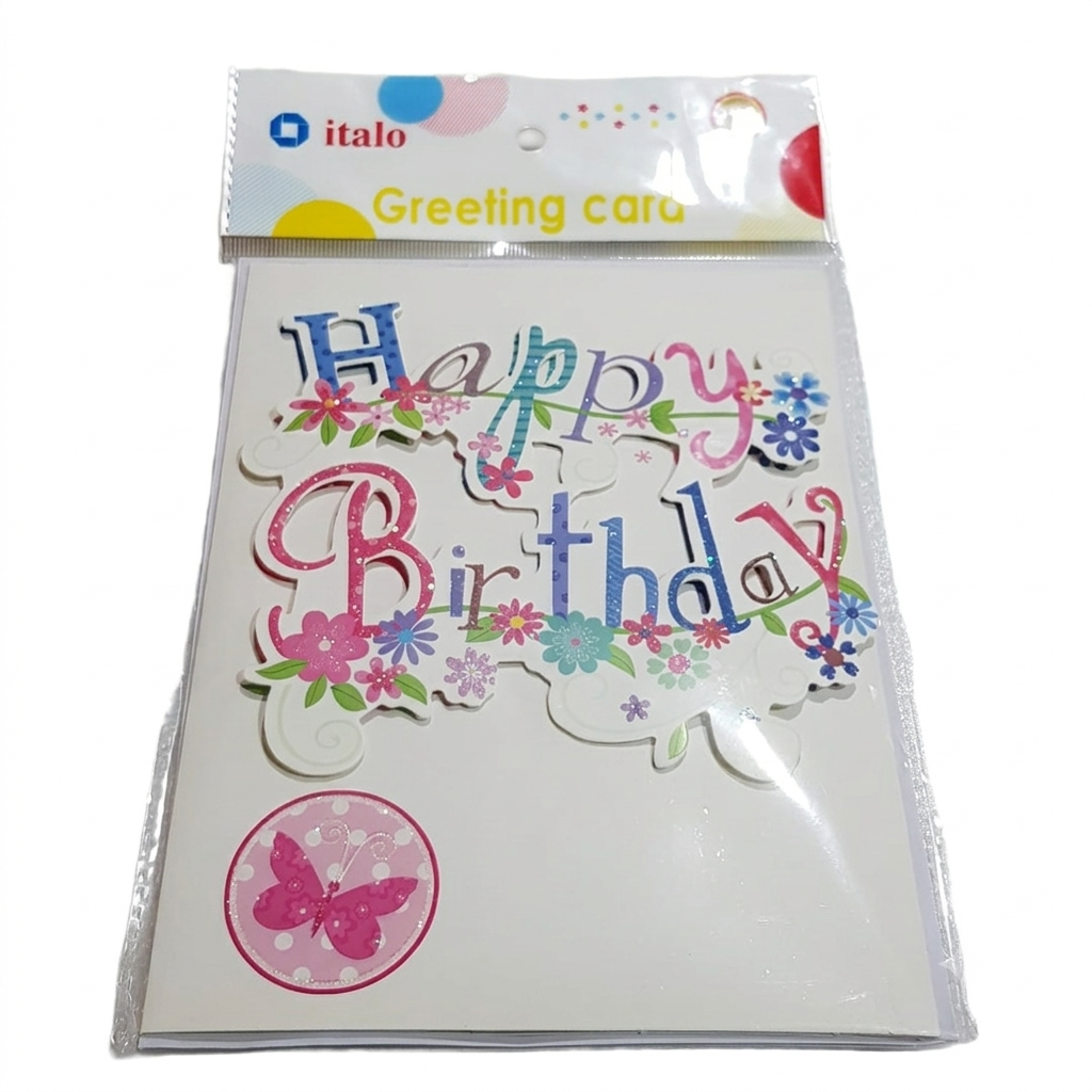Flower Auto-Play Music Birthday Gift Card Musical Greeting Card with Floral Design