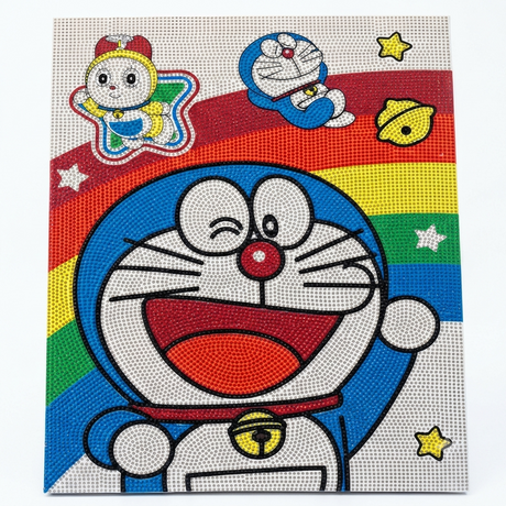 Doraemon Diamond Painting Set 30x40cm canvas with colorful gems for DIY anime crystal art