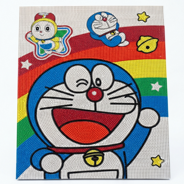 Doraemon Diamond Painting Set 30x40cm canvas with colorful gems for DIY anime crystal art