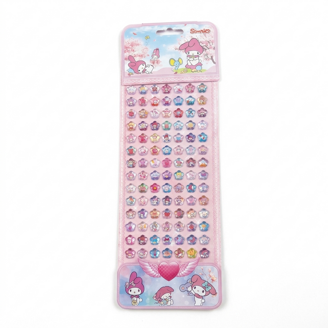 Cinnamoroll 3D Puffy Stickers featuring Sanrio character with raised pastel designs for crafts and planners