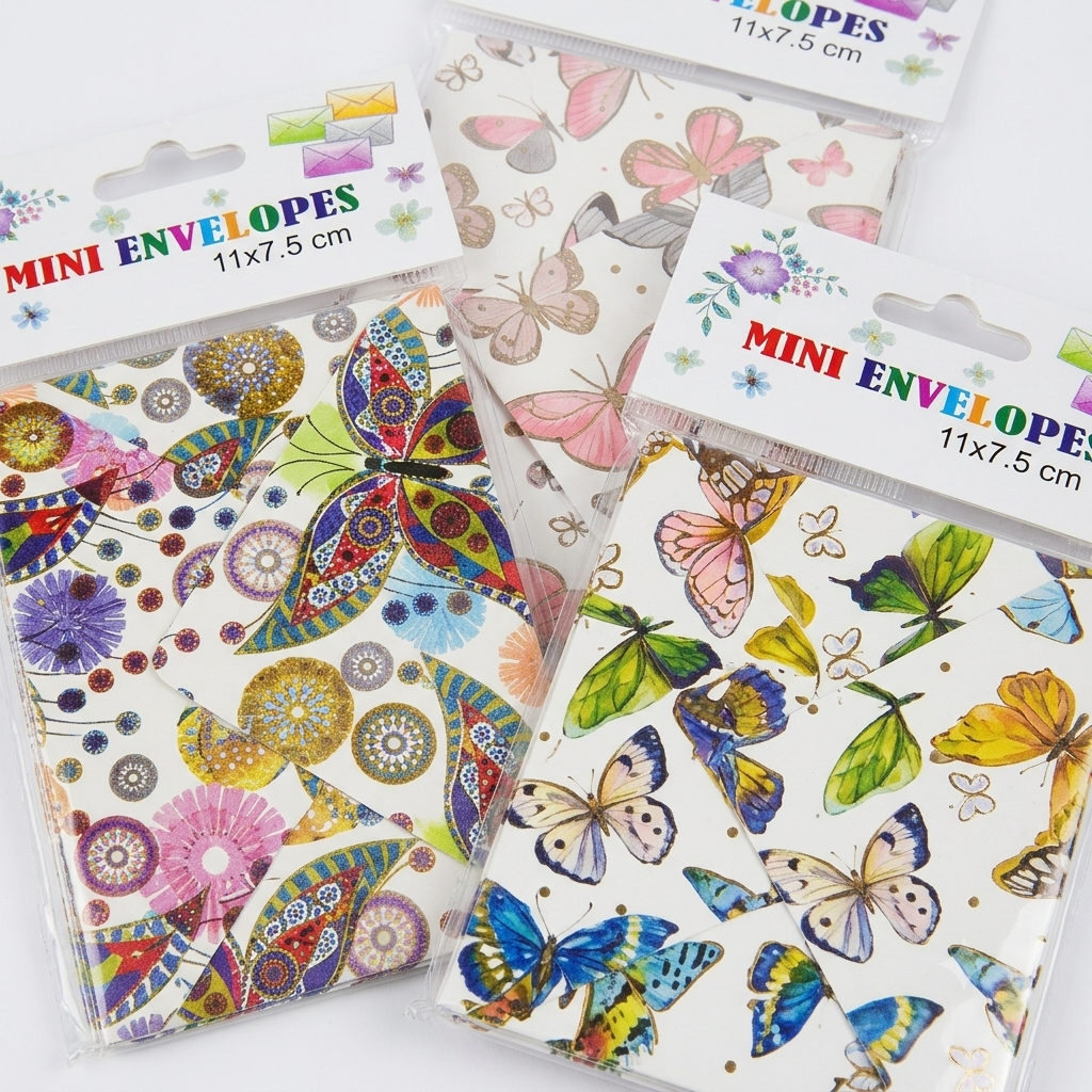 Mini Envelopes 11x7.5 cm 10 Pieces Assorted Designs 4