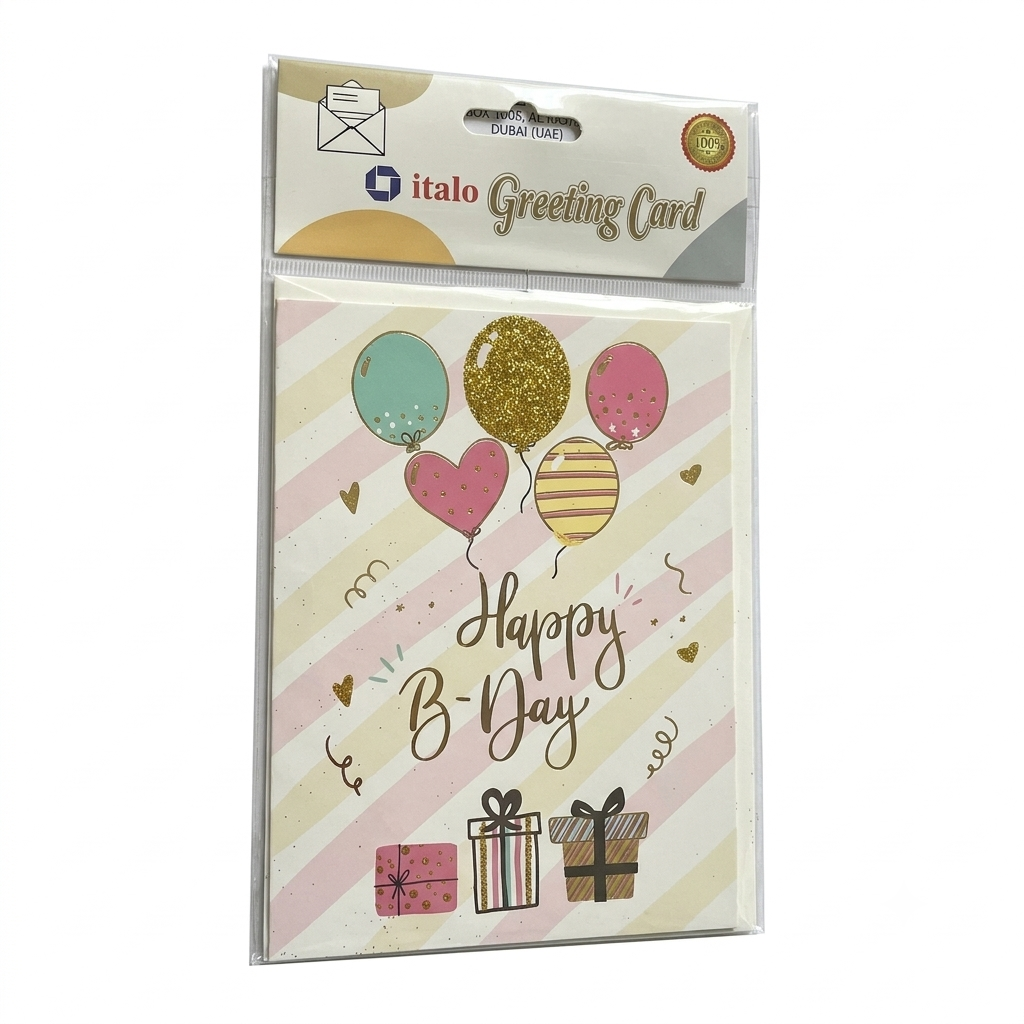 Happy Birthday Greeting Card Premium Birthday Card with Envelope