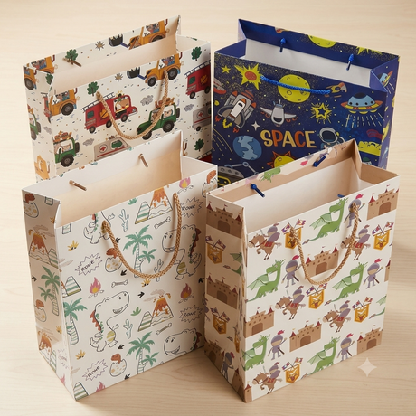 Gift Bag 18x23 cm Assorted Designs Sold as Single