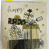 Happy Birthday Greeting Glitter Card Sparkling Birthday Card with Envelope