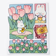 Cartoon Diamond Painting Set 30x40cm canvas with colorful gems for DIY crystal art