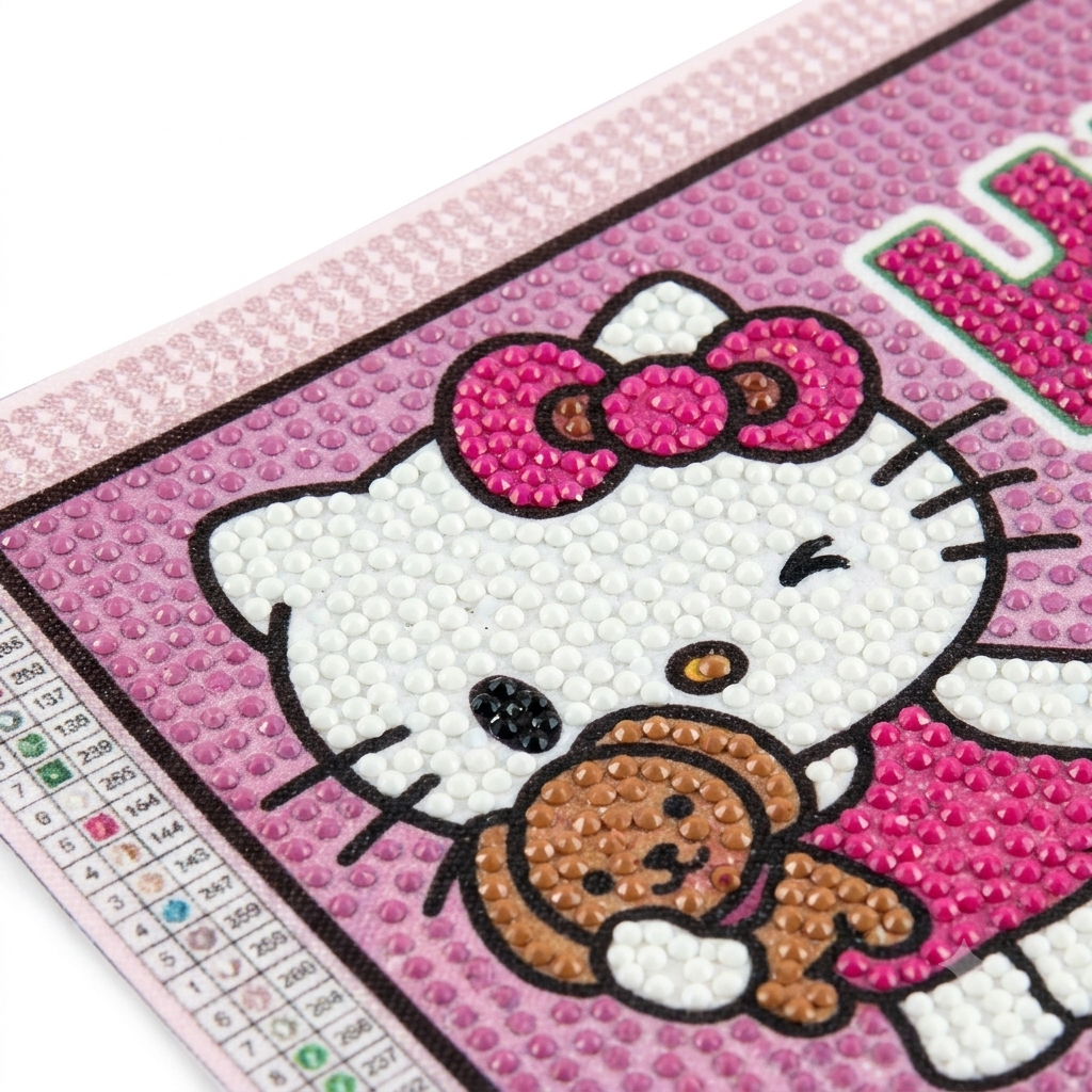 Hello Kitty Diamond Painting Set 30x40cm DIY Sanrio Crystal Art Kit