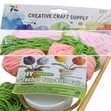 DIY Crochet Yarn Kit Tulip Set Beginner-Friendly Craft Kit