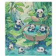 Panda Diamond Painting Set 30x40cm canvas with colorful gems for DIY animal crystal art