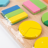 Shapes Wooden Medium 20x20 cm Educational Puzzle Board for Kids