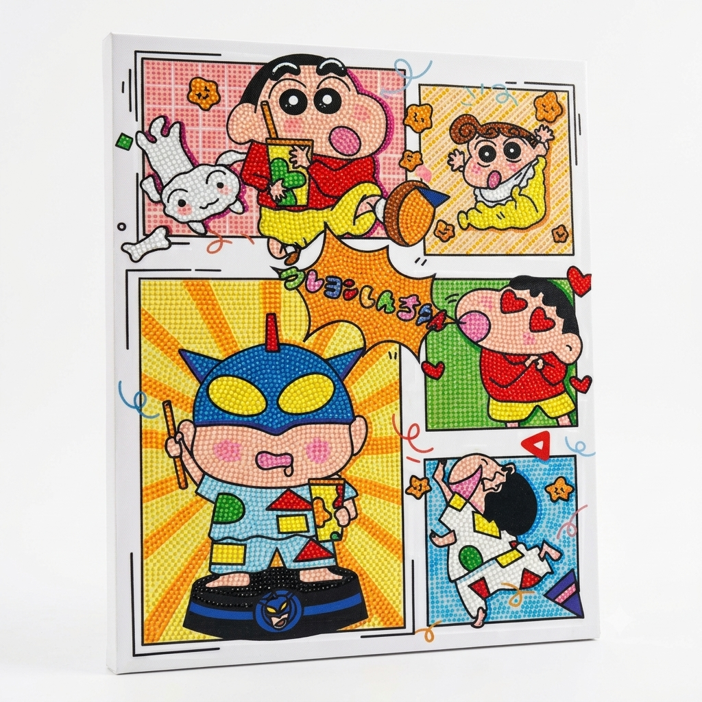 Shin-chan Diamond Painting Set 30x40cm DIY Anime Crystal Art Kit