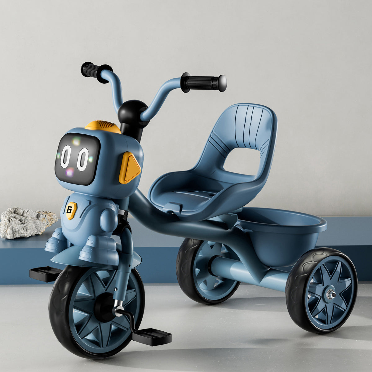 High Quality Children's Tricycle for 2-4 Years Old with Lights and Music Assorted Colors
