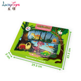 Rainforest Dinosaurs Magnetic Puzzle 46 Pieces – Portable Educational Learning Toy