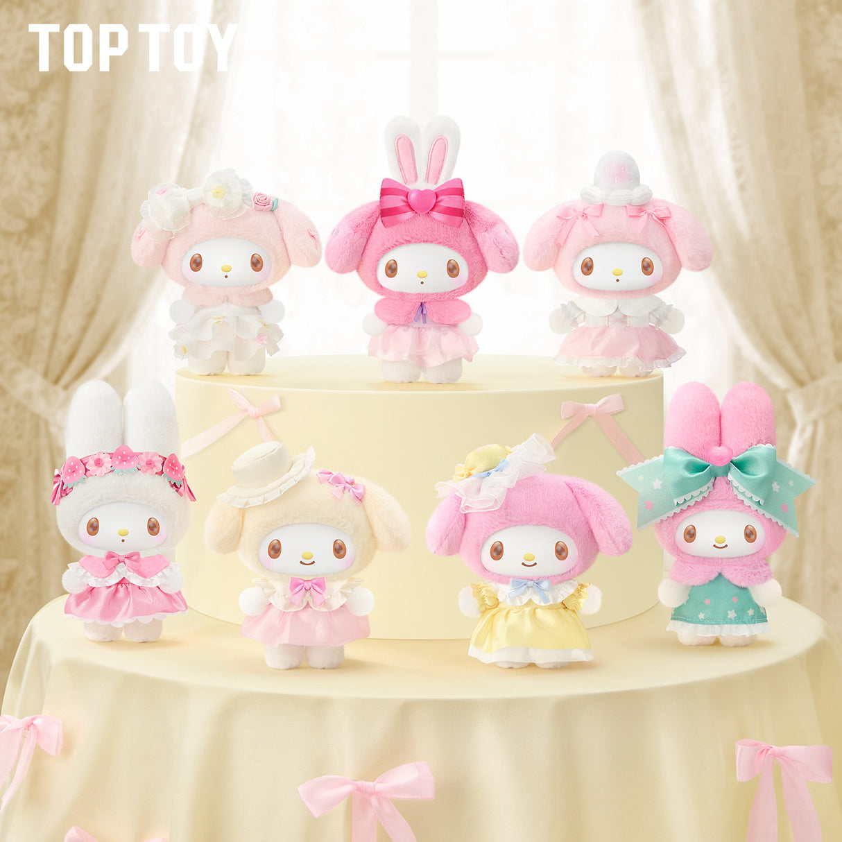 Sanrio Characters Play with Kittens Series Plush Pendant Blind Box – Collectible Plush (1 Random Plush)