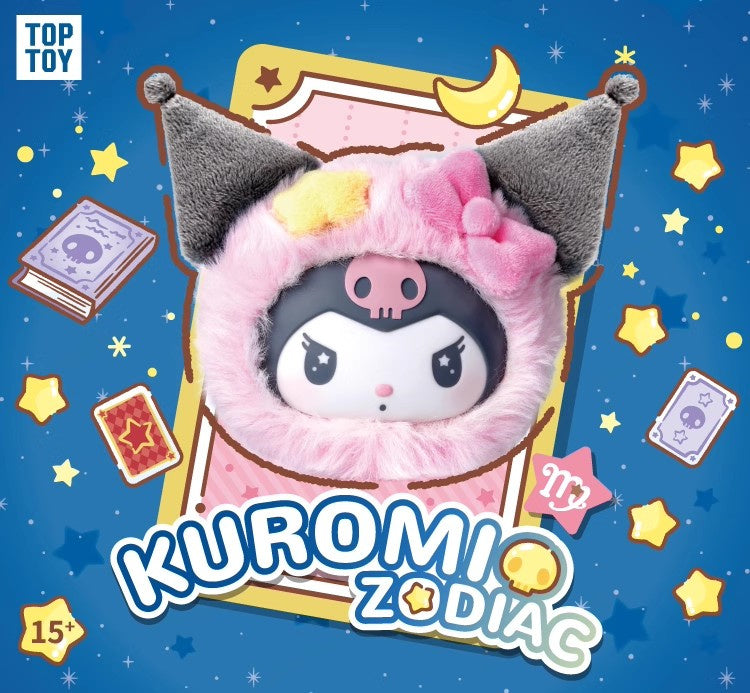 Kuromi Zodiac Series Plush Pendant Blind Box – Sanrio Collectible (1 Random Plush)