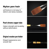 Giorgione 12-Piece Nylon Paint Brush Set with Assorted Tips & Sizes – Metal Box