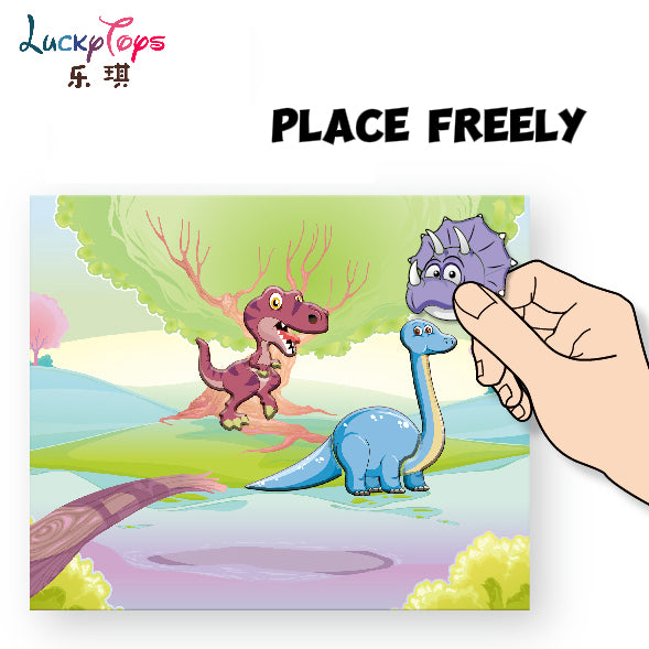 Rainforest Dinosaurs Magnetic Puzzle 46 Pieces – Portable Educational Learning Toy
