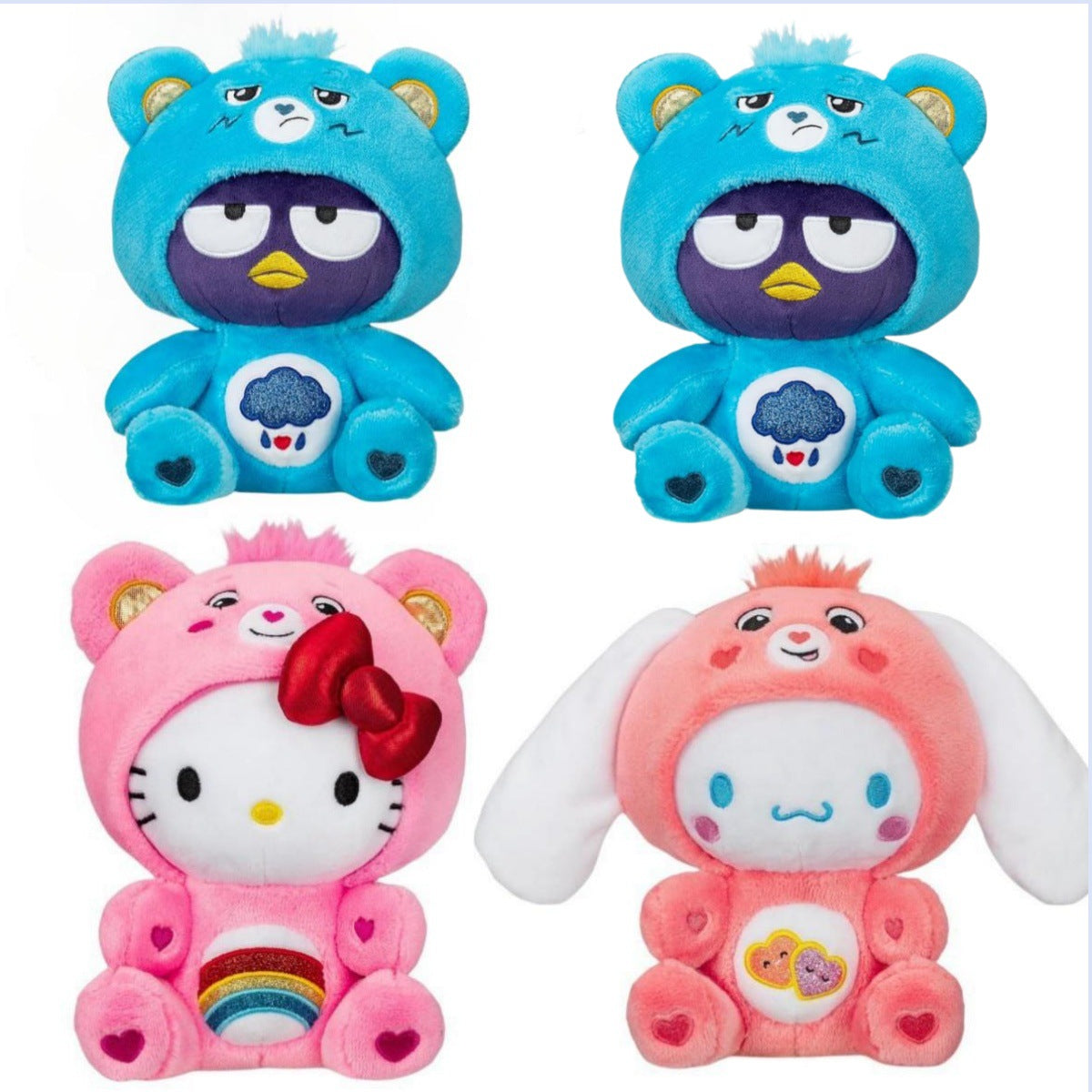 Hello Kitty Loves Cheer Bear 10" Collectible Plush 2-Pack