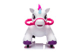Qaba 12V Battery-Powered Ride-On Horse – White, Ages 1.5–3 Years