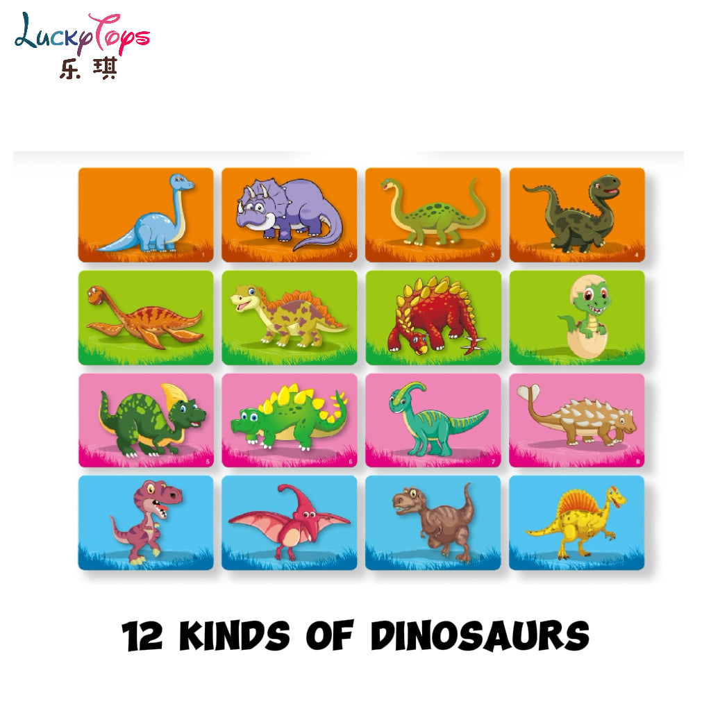 Rainforest Dinosaurs Magnetic Puzzle 46 Pieces – Portable Educational Learning Toy