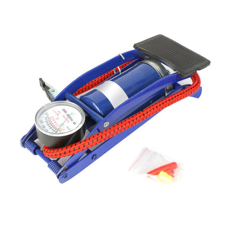 Single Cylinder Foot Pump with Pressure Gauge for Bicycle, Motorcycle & Sports Balls - product view 1